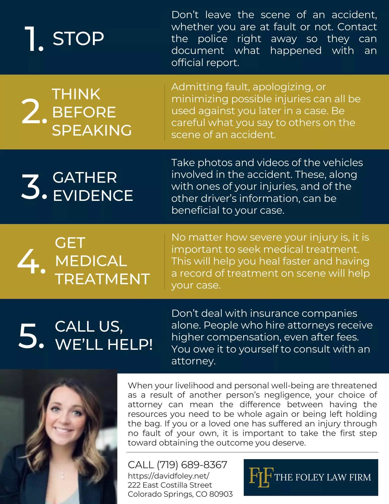 The Foley Law Firm Releases FREE Personal Injury Claims Quiz | Colorado Springs, CO